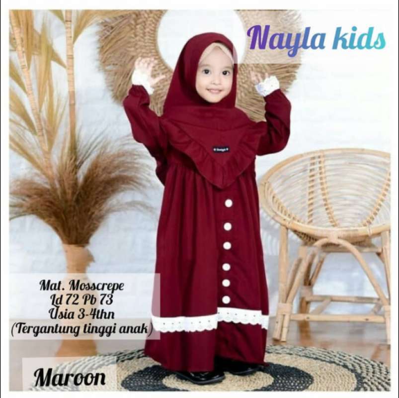 Jual Gamis Anak Usia 3 4 Tahun Baju Muslim Anak Perempuan Murah Mei 2021 Blibli