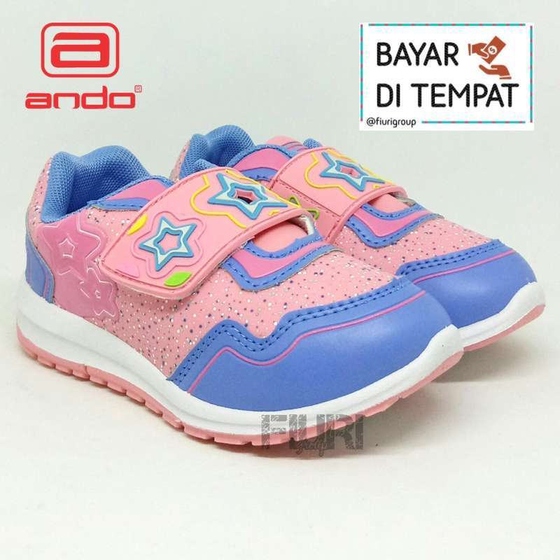Jual Cod Ando Original Femstar 25 28 Pink Sepatu Sneakers Kets Olahraga Anak Balitatk Perempuan Murah Mei 2021 Blibli