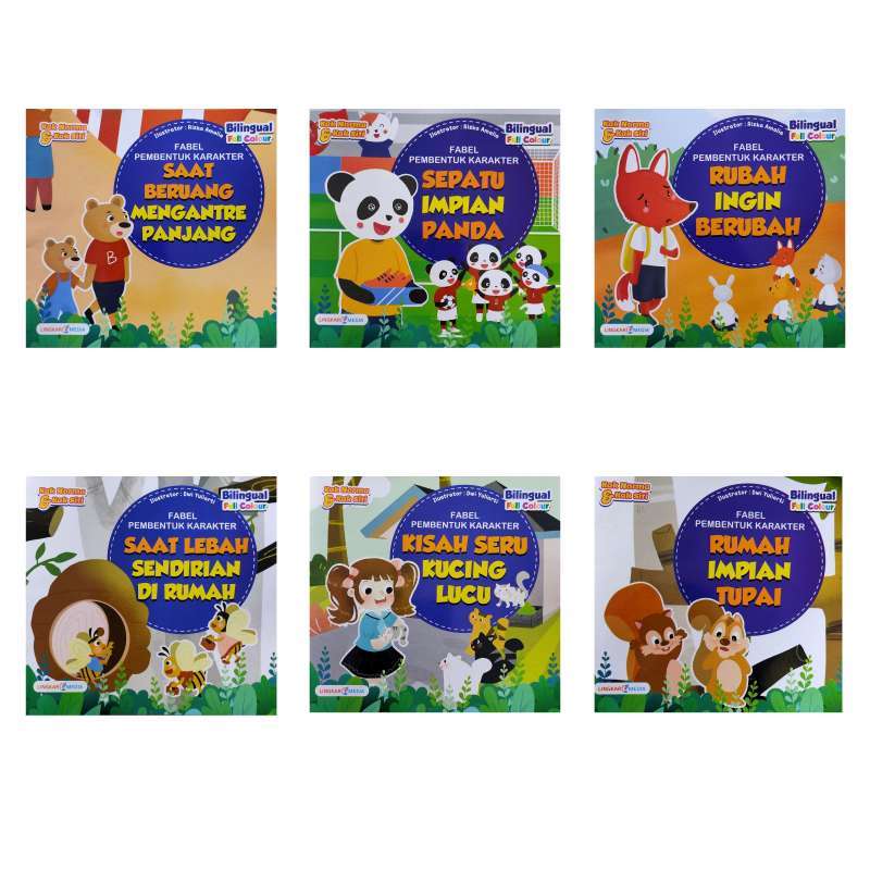 Jual Lingkar Media Cerita Billingual Anak Seri Fabel Pembentuk Karakter Paket 6 Buku Murah Mei 2021 Blibli