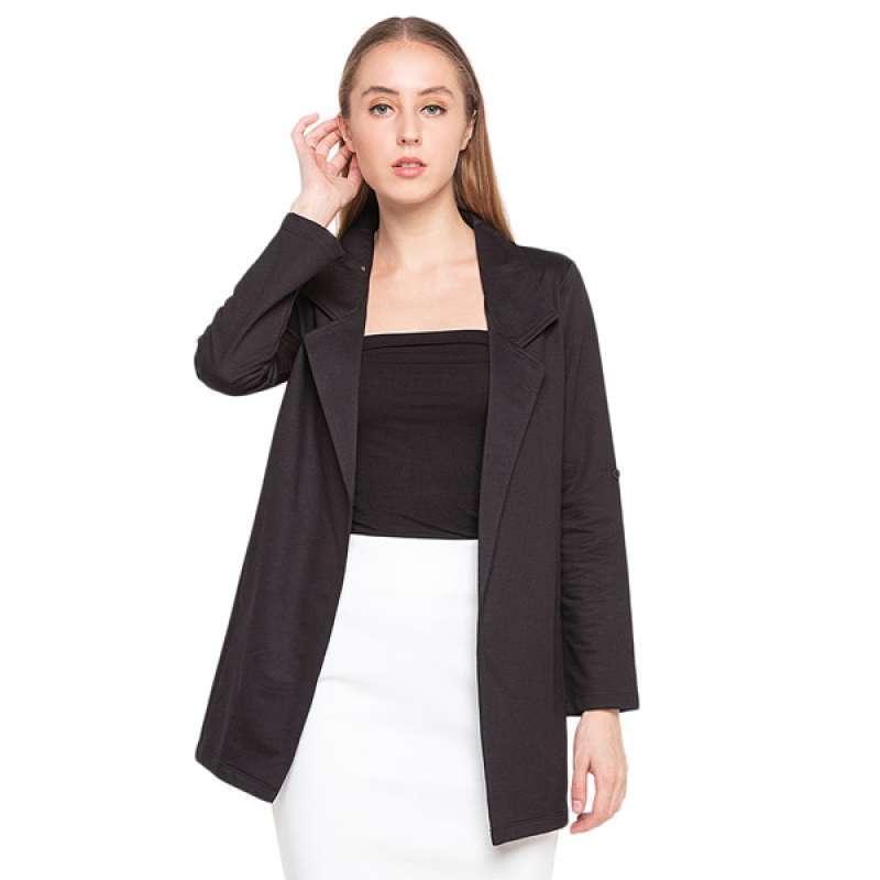 black blazer without collar