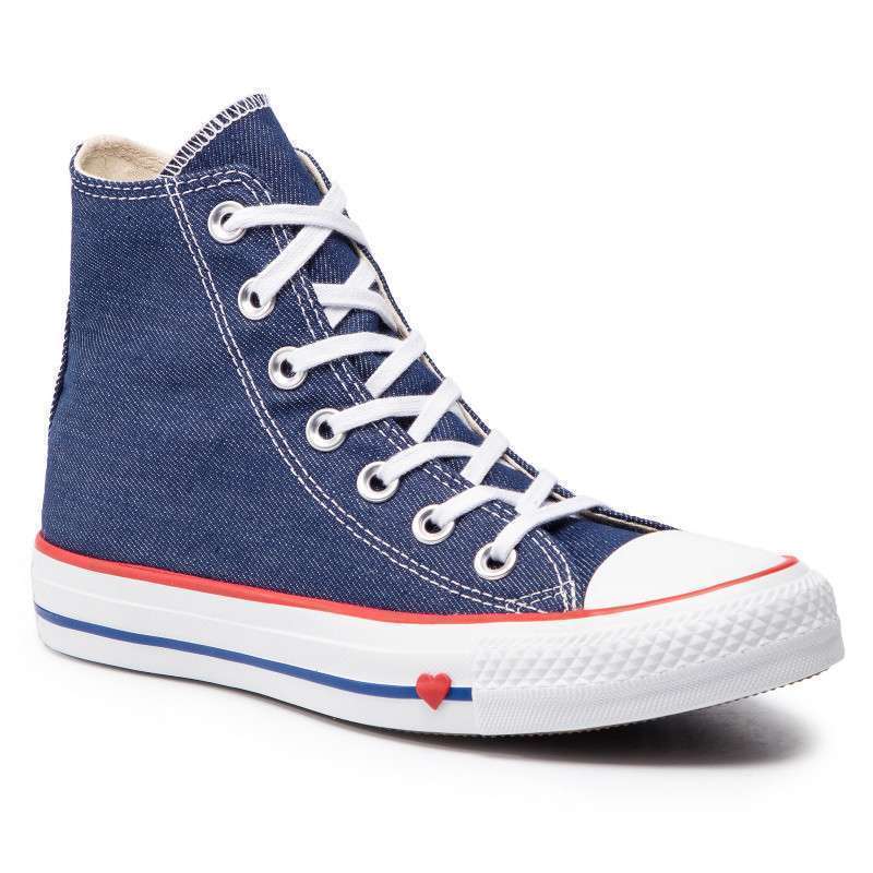 Converse denim love high top hot sale
