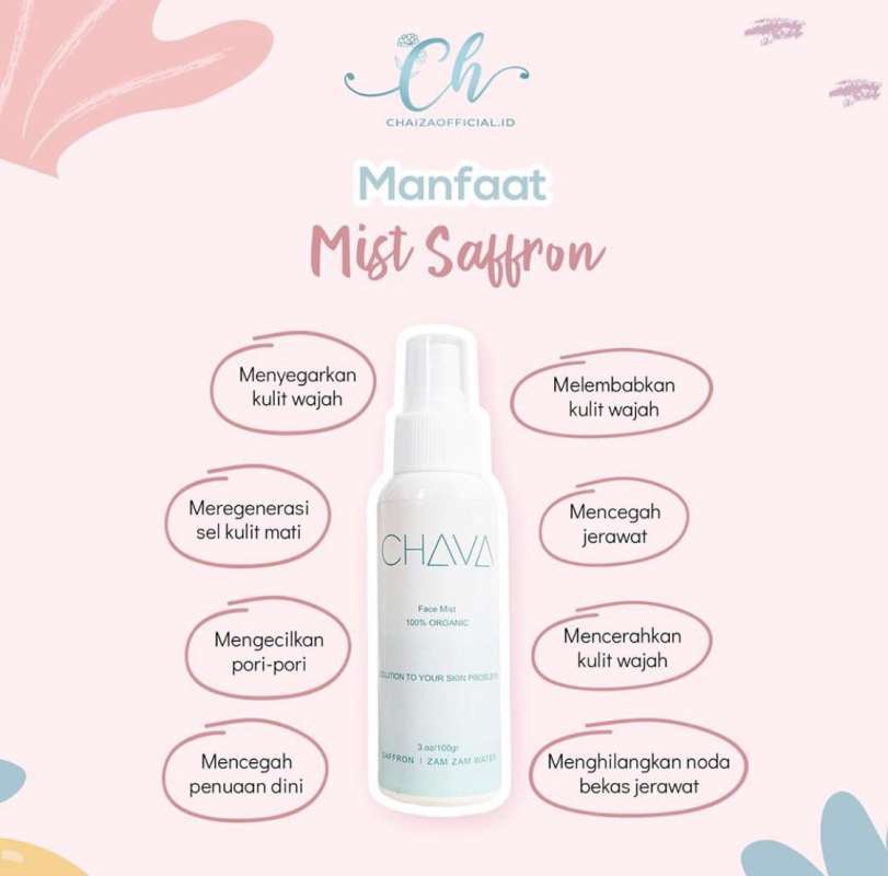 Jual Ready Chava Facemist Saffron By Chaiza Di Seller Nda Ngtuku Kab Gresik Jawa Timur Blibli
