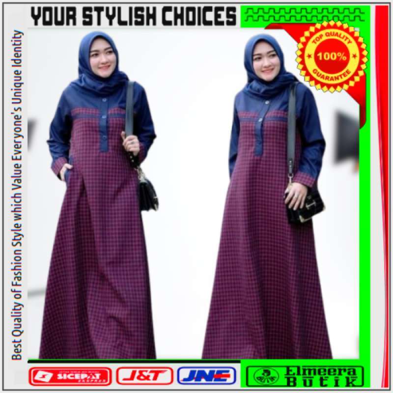 Jual Baju Gamis Wanita Muslim Sabrina Dress Gamis Pakaian Perempuan Syari Mmurah Kekinian Elme089 Online Februari 2021 Blibli