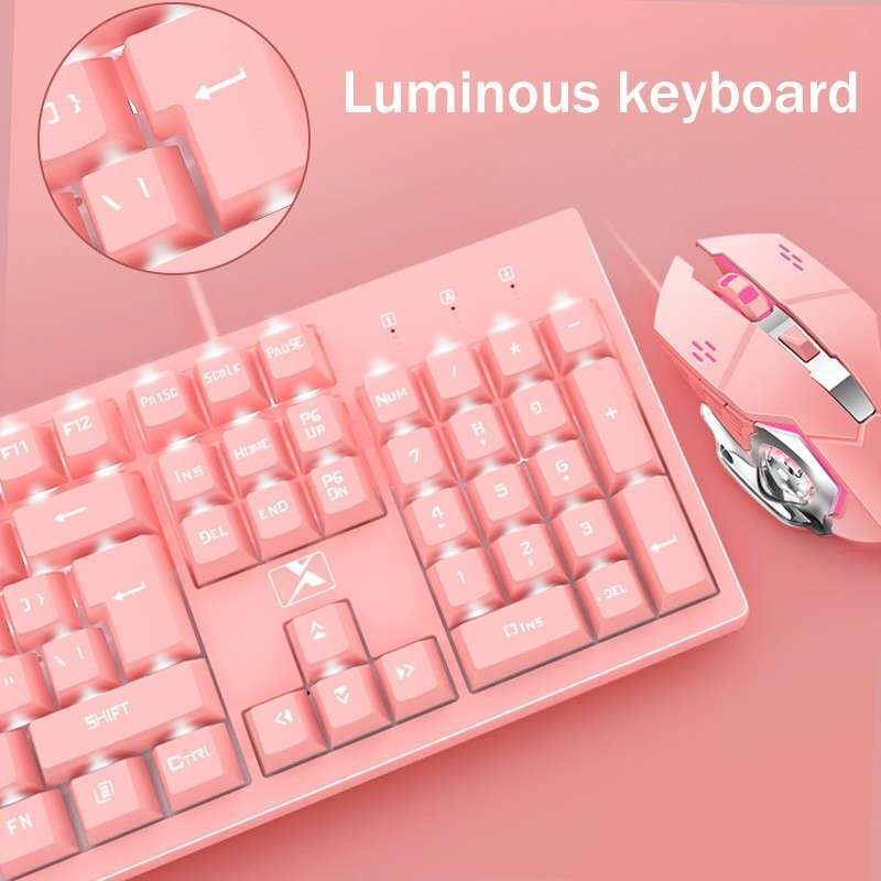 Jual Bonkyo Keyboard Gaming Flashing Light Glow Pink Keyboard Mekanik Online Desember 2020 Blibli