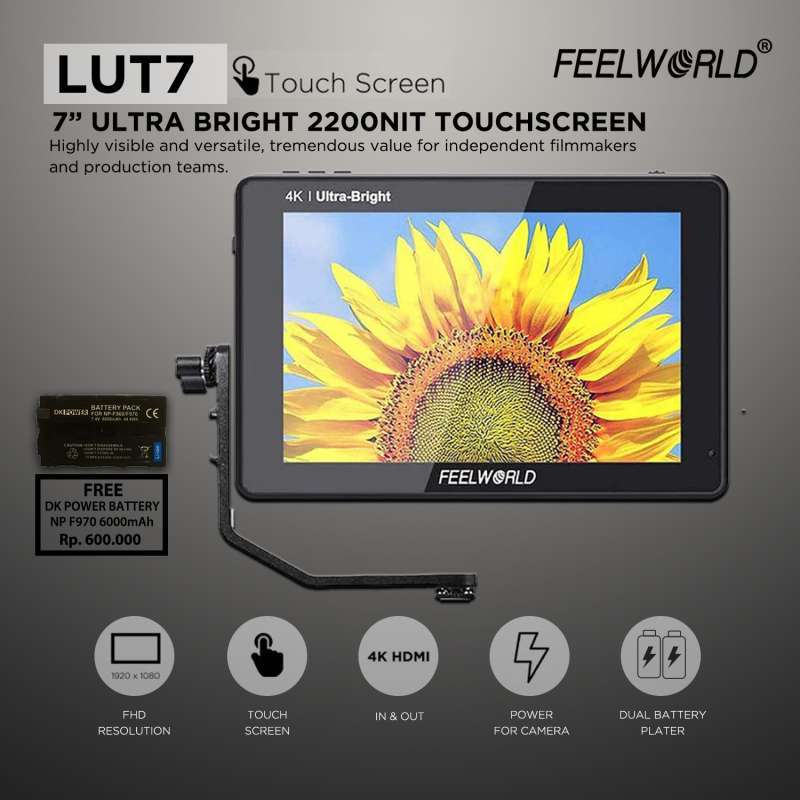 Promo Monitor Feelworld LUT7 7 4K HDMI 