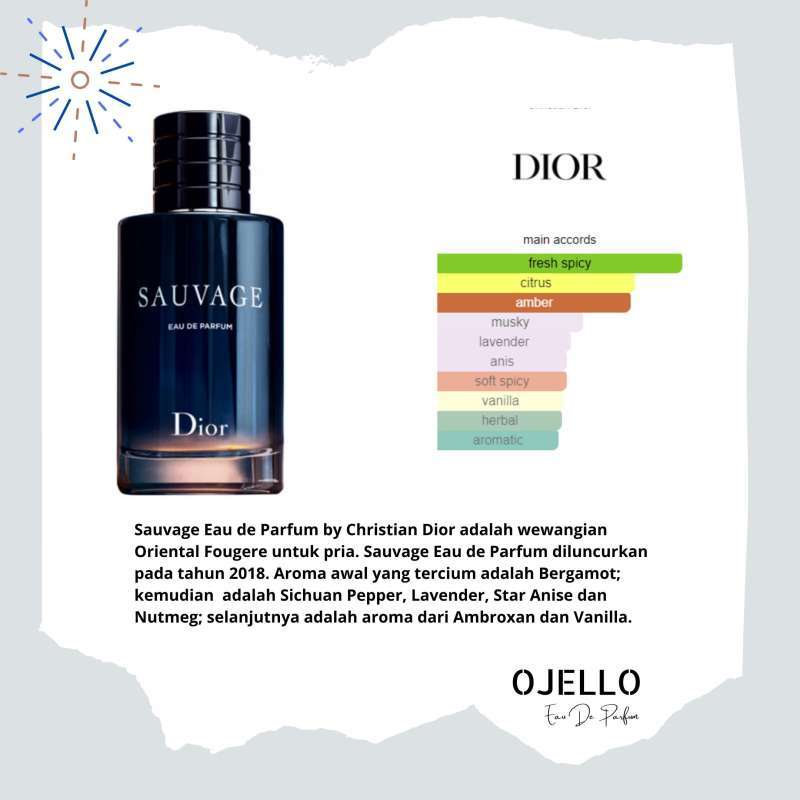 Promo Ojello Parfum Premium Eau De Perfum Men Inspired by Dior