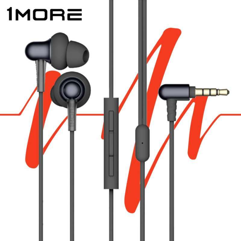 Jual 1MORE Stylish Dual Dynamic In Ear Earphones E1025 Black