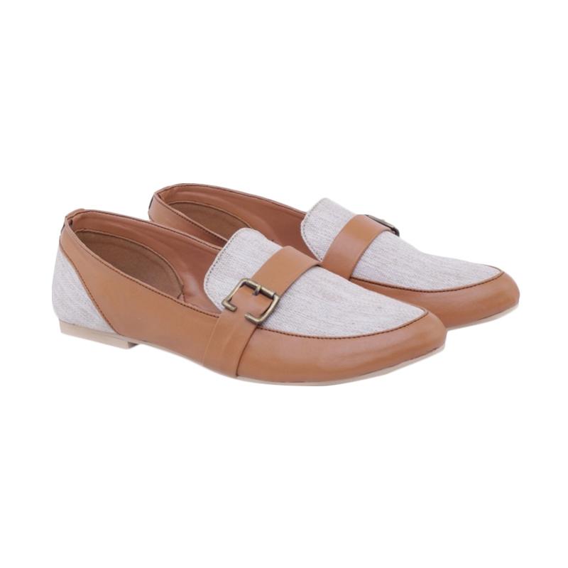 Gareu & Co Flat Shoes 124 Sepatu Wanita - Coklat