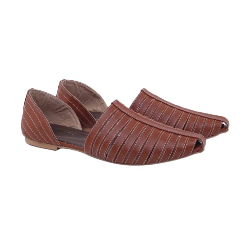 Gareu & Co Flat Shoes 304 Sepatu Wanita - Coklat