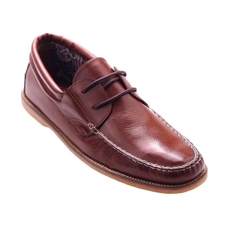 Ftale Footwear Moccasino Mens Shoes - Brown