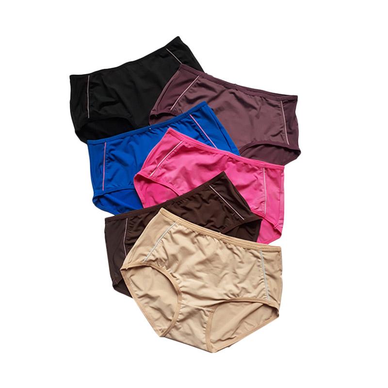 Aily 8812 Set Celana Dalam Wanita - Multicolor [6 Pcs]