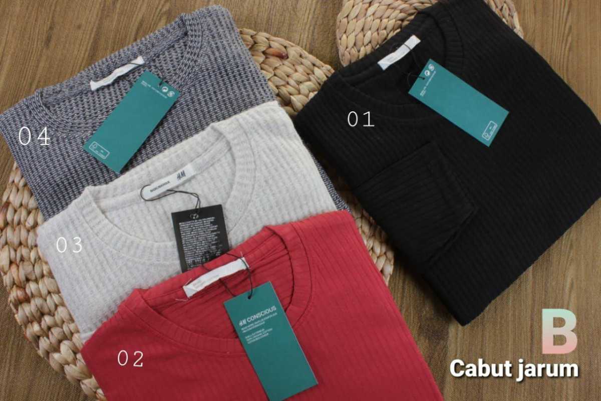 Promo Ell Store Kaos Lengan Panjang Cabut Jarum H M Kaos Lengan Panjang Polos Cabut Jarum Di Seller Cjf Bless Kota Jakarta Pusat Dki Jakarta Blibli
