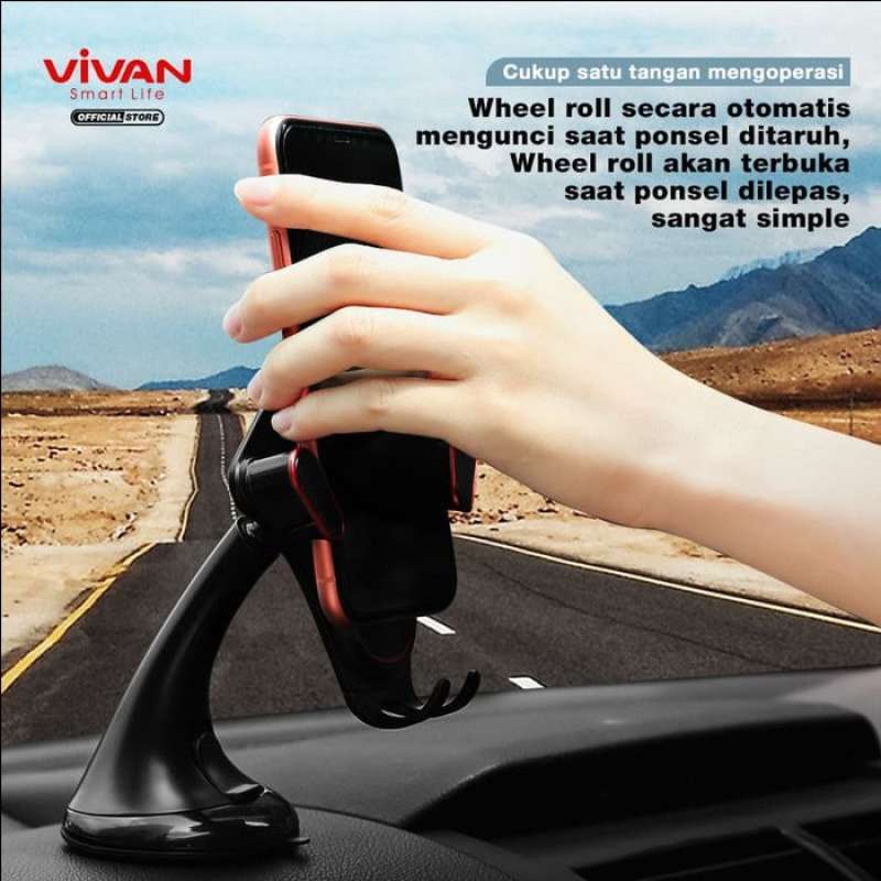Jual Vivan Chs07 Car Holder Mobil Gps Hp Vehicle Adsorption 360 Bracket Sale Murah Mei 2021 Blibli
