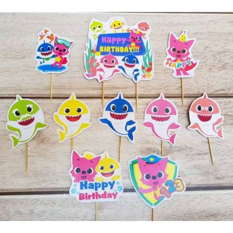 Jual Satu Set Topper Toper Cake Hiasan Kue Ulang Tahun Karakter Baby Shark Sharks Online Februari 2021 Blibli Kue ulang tahun karakter di jakarta bisa pakai foto juga, gak punya toko fisik karena masih homemade, dibuat kalo ada pesanan dan jangan dadakan. satu set topper toper cake hiasan kue ulang tahun karakter baby shark sharks