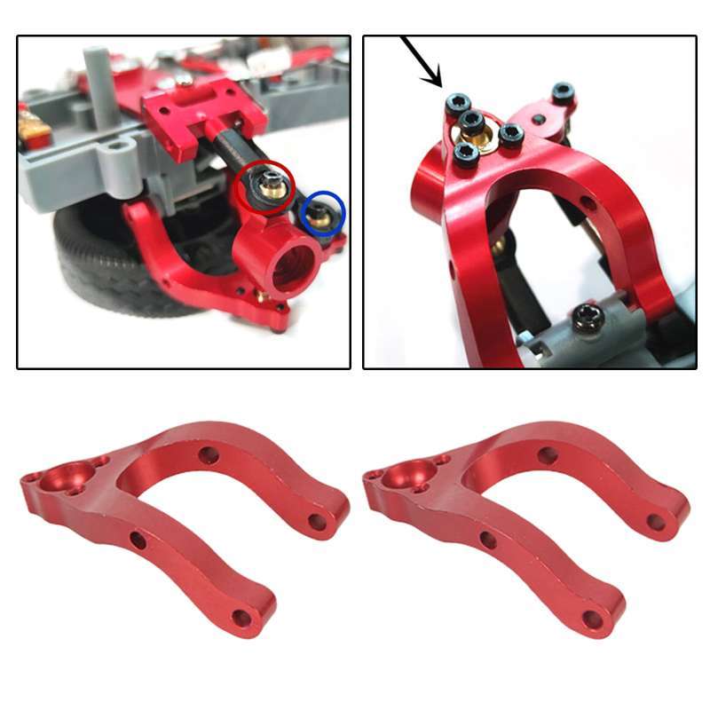 Details about / Alloy Lower Suspension Arm Steering Hub Carrier Set for WPL D12 1:10 RC Car