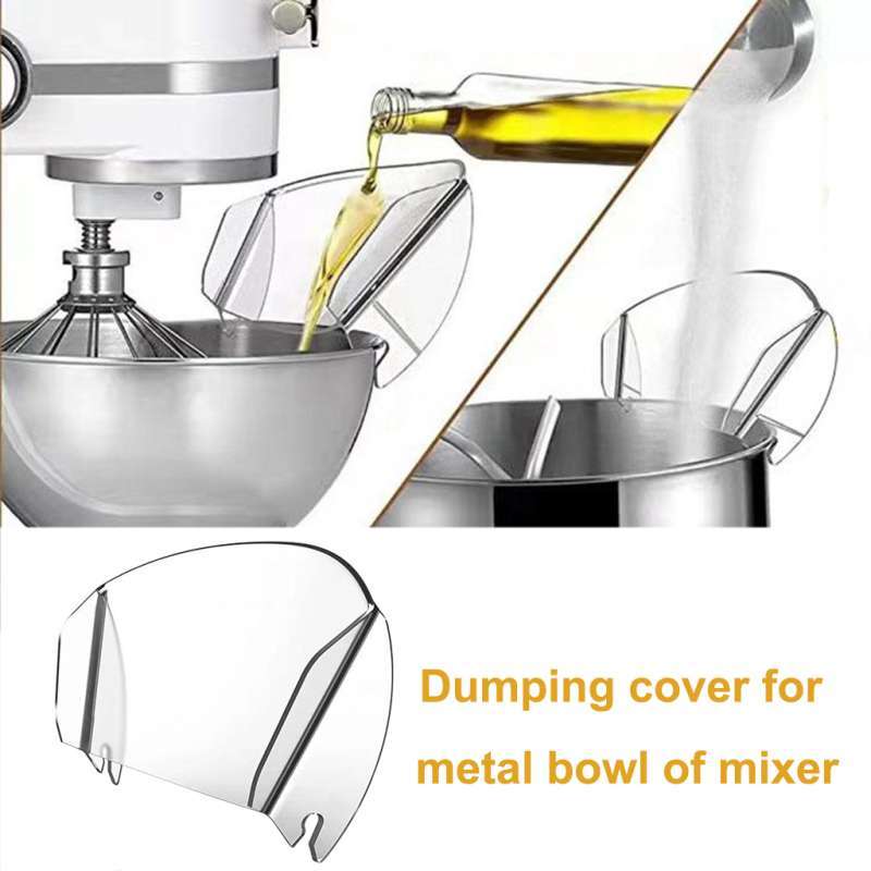 Pouring Shield, Universal Pouring Chute for Kitchen Bowls Mixer