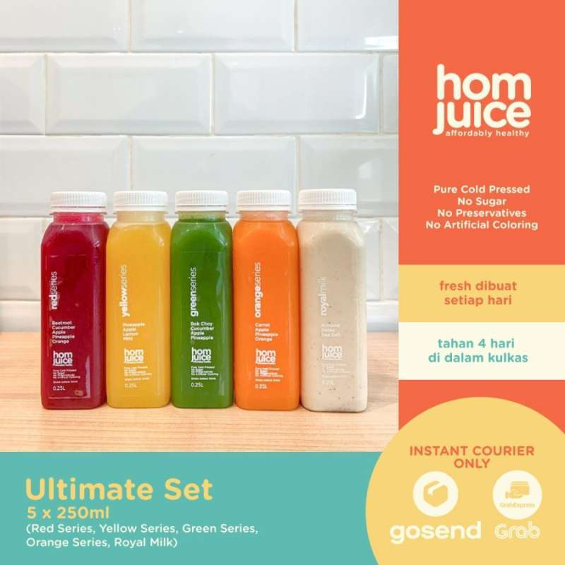 Jual Homjuice Cold Pressed Juice Ultimate Set Minuman Jus Di Seller Homjuice Kedoya Utara Kota Jakarta Barat Blibli