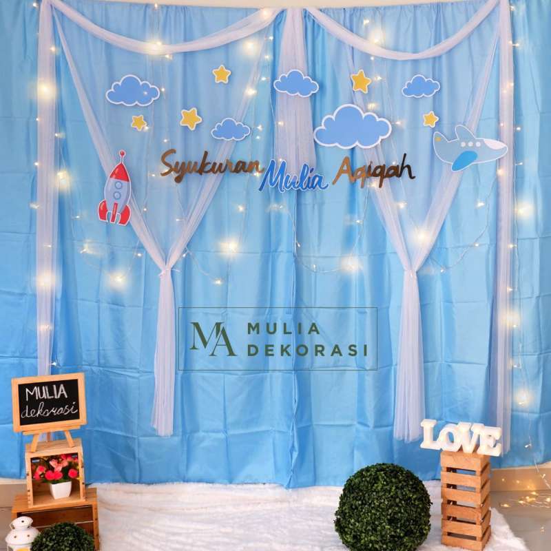 Dekorasi Backdrop Aqiqah Khitan Syukuran 4 7 Bulan Ulang Tahun Background Lamaran Nikah Akad Bekdrop Paket Mulia N Terbaru Agustus 2021 Harga Murah Kualitas Terjamin Blibli