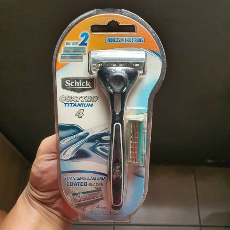 Jual Schick Alat Cukur Quattro Titanium Kit Terbaru Juni 2021 Blibli