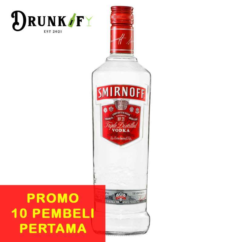Promo Smirnoff Vodka Original red label [750 mL] Diskon 17 ...