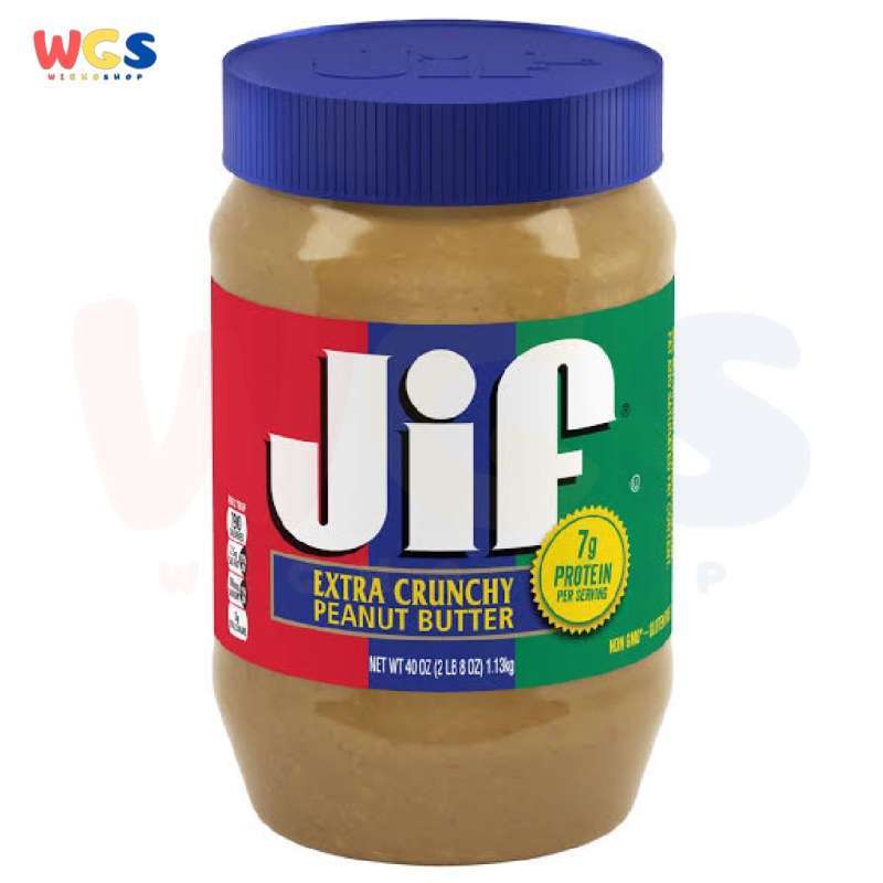 Jual Selai Jif Extra Crunchy Peanut Butter 40oz 1.13kg di ...
