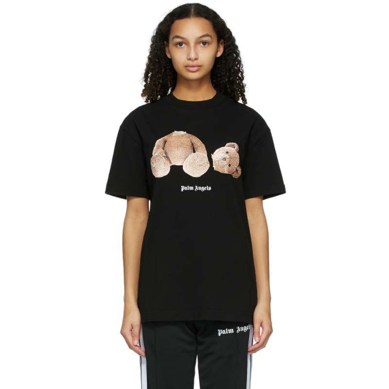 Palm Angels Bear T-shirt Black Brown 