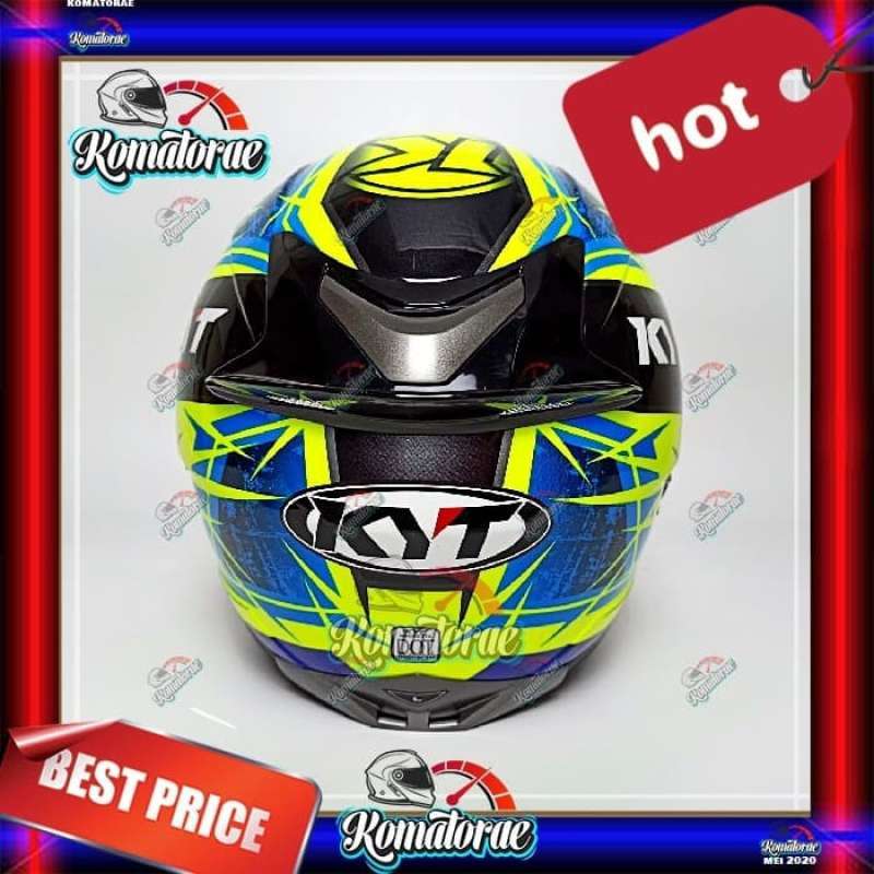 Jual Helm Kyt Falcon 2 Spike Yellow 