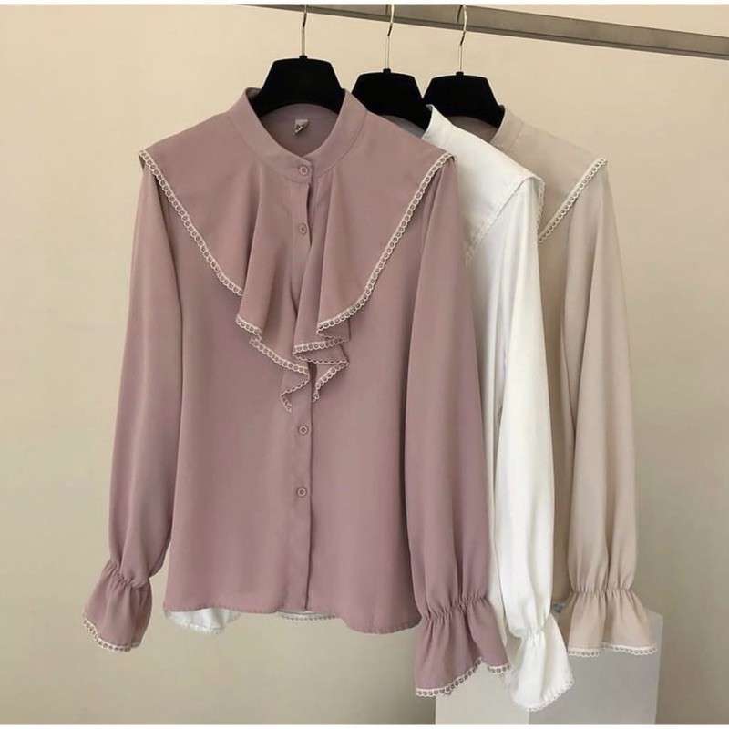 Jual Kemeja Nandea Rempel Daily Blouse Wanita Moscrepe Premium Terbaru Juni 2021 Blibli