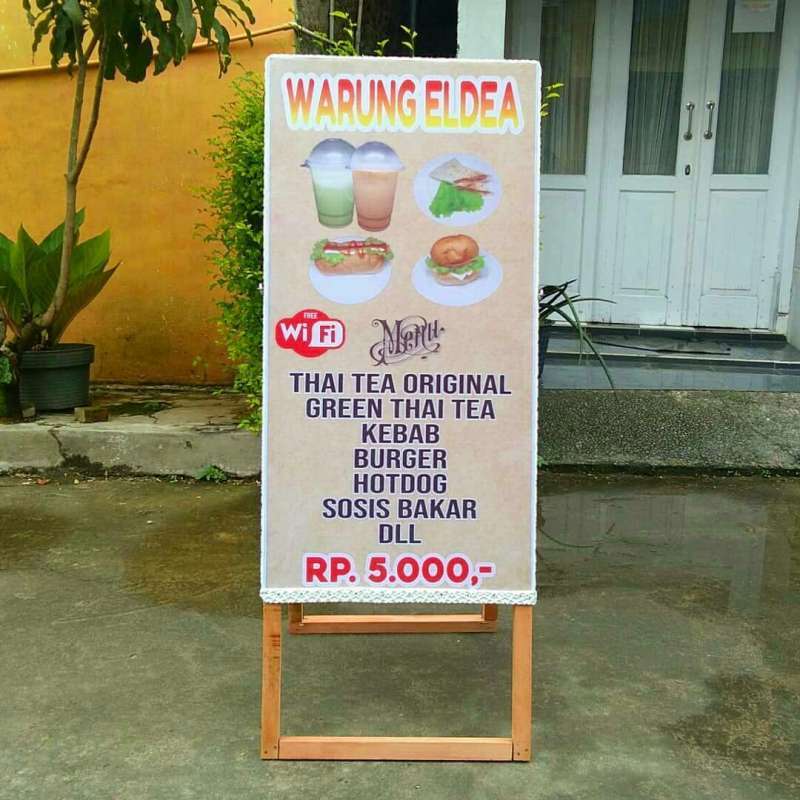 Standing Banner Kayu Ukuran 130x50 Cm Tebal 5 Cm Terbaru Agustus 2021 Harga Murah Kualitas Terjamin Blibli