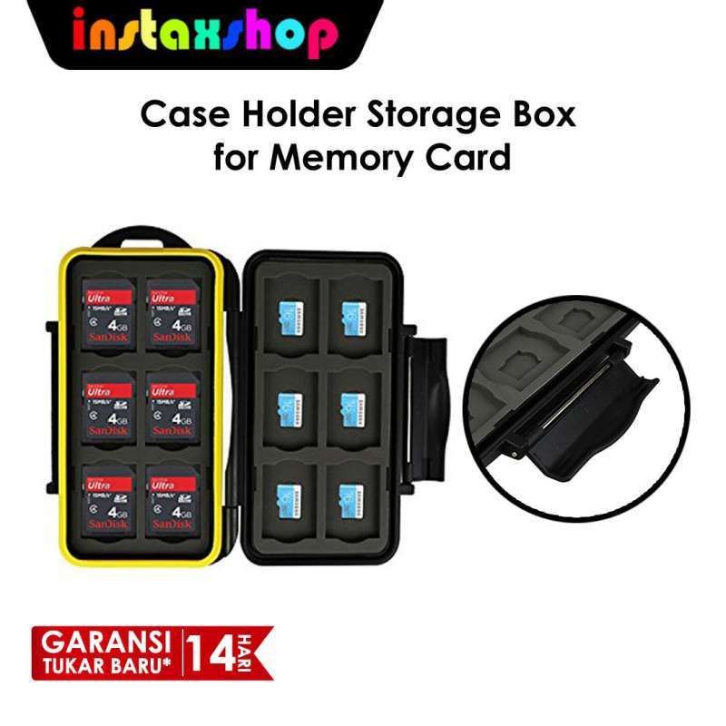 instaxshop case holder storage box for memory card jjc 12 sd 12 micro sd card