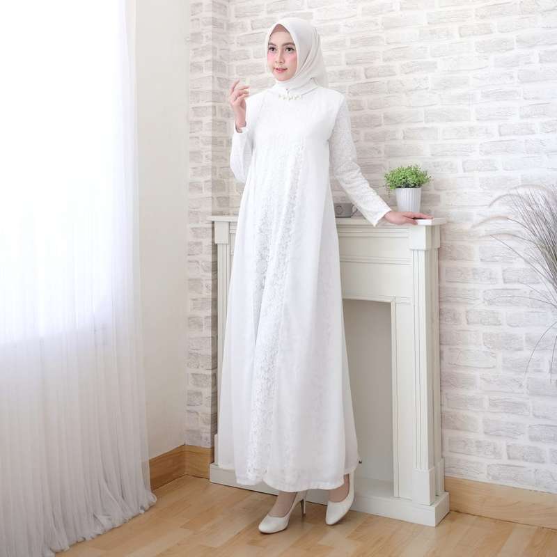 Promo Baju Gamis Wanita Brukat Gamis Putih Lebaran Baju Umroh Busana Muslim Wanita Std Putih 4xl Di Seller Siti Store Kab Ciamis Jawa Barat Blibli