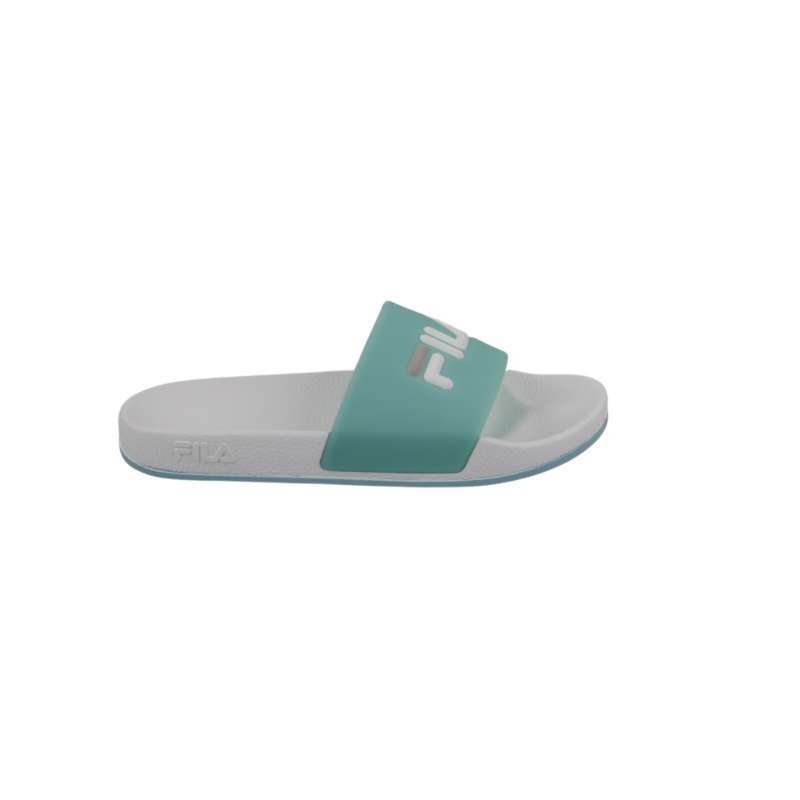 fila flip flops white