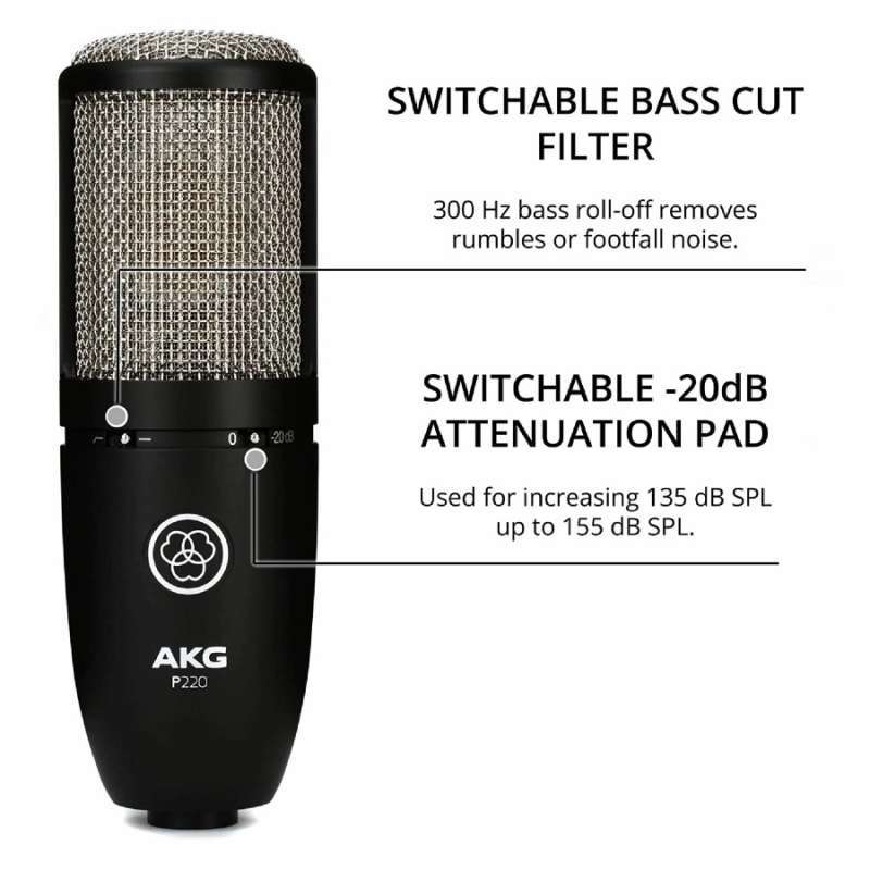 Promo AKG P220 / P 220 High-Performance Large Diaphragm True Condenser  Original Garansi Resmi PT IMS 1 TAHUN di Seller Gap Tech Official Store -  Kota Jakarta Pusat, DKI Jakarta | Blibli