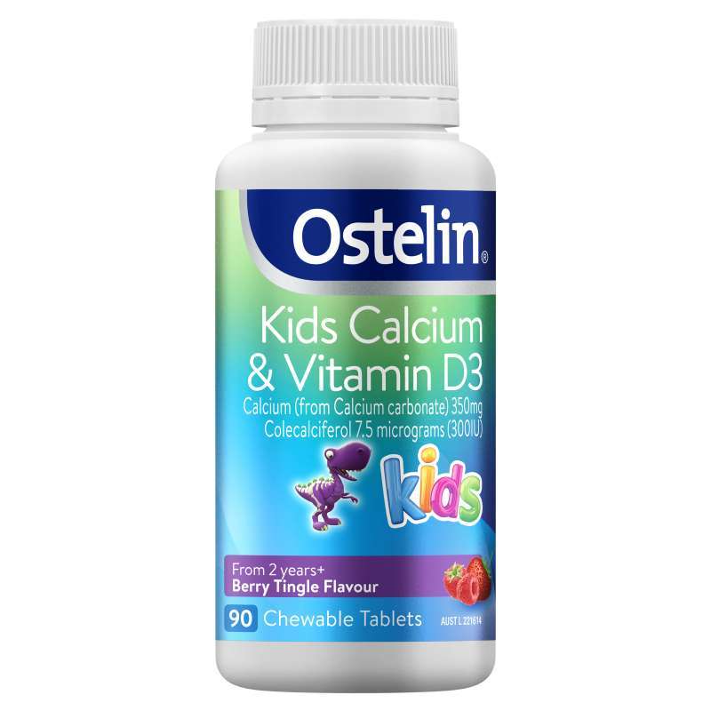 ostelin kids calcium vitamin d3 90 chewable tablets send by satchel exp 08 2022