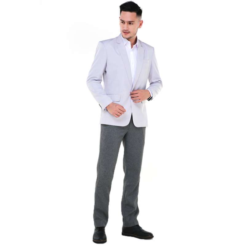 plain white blazer