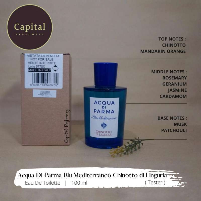 Jual Acqua Di Parma Blu Mediterraneo Chinotto Di Liguria Edt 150ml Tester Murah Mei 21 Blibli