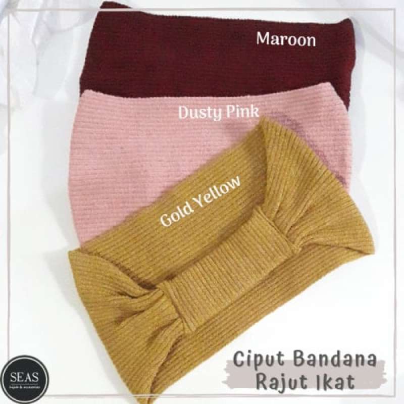 Jual Ciput Bandana Rajut Pita Dalaman Kerudung Inner Hijab Dusty Pink Murah Mei 2021 Blibli