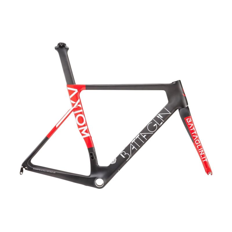Jual BATTAGLIN Axiom Carbon Road Frame Set Sepeda Black Red