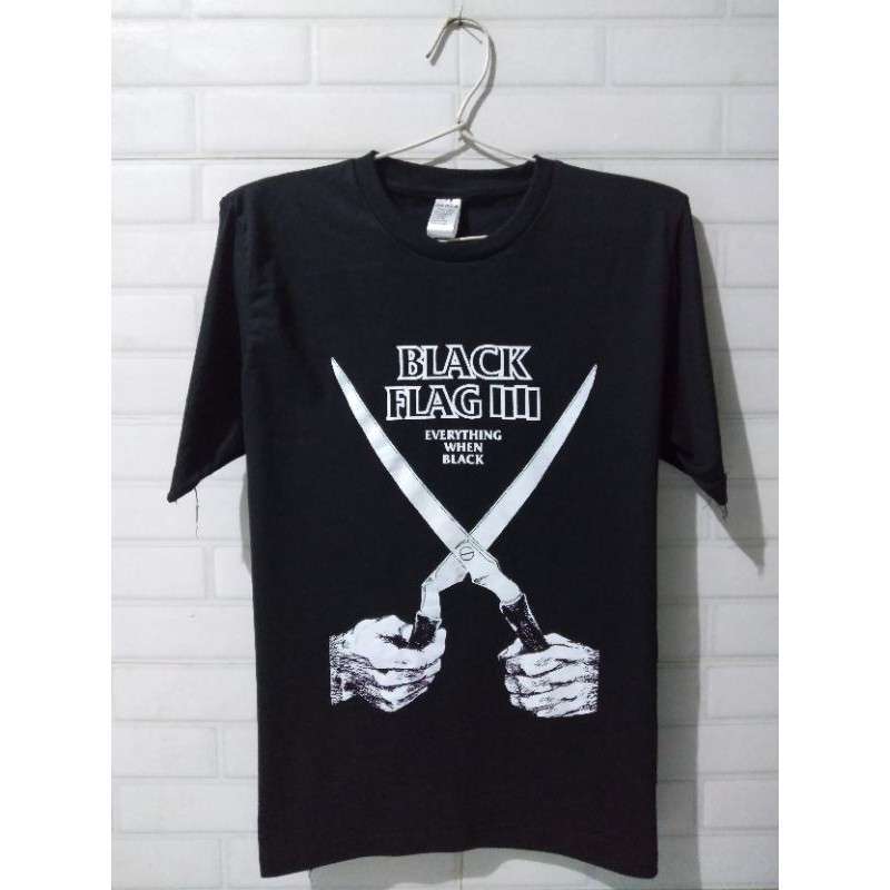 Jual Kaos Musik Band Black Flag Everything When Black - Built Up