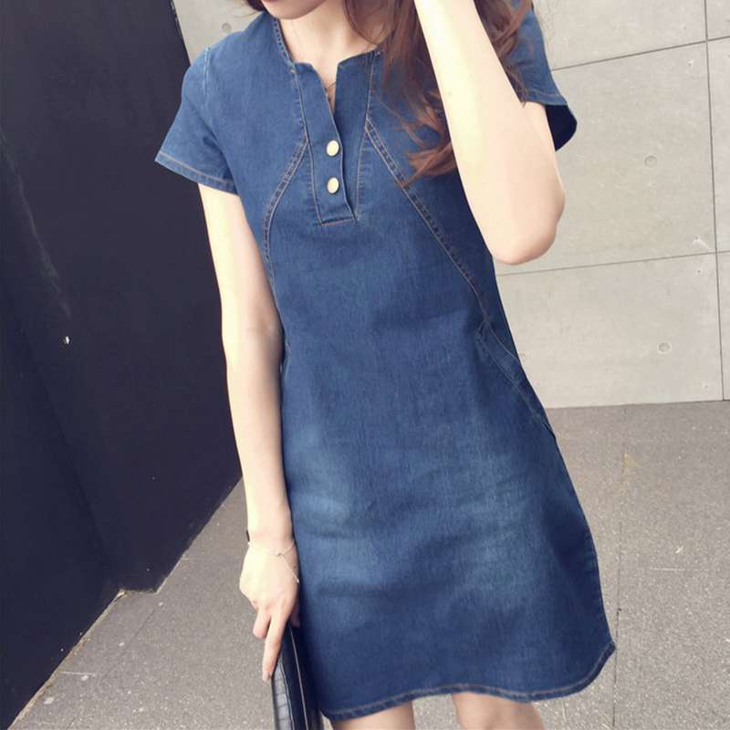 Promo Womens Sexy Denim Dress Spring 