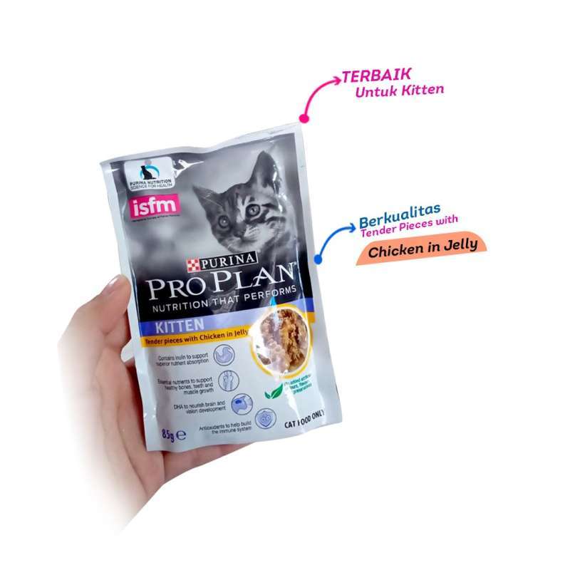 Jual Pro Plan Kitten Chicken Pouch 85 Gr Wet Food Terbaru Juni 2021 Blibli