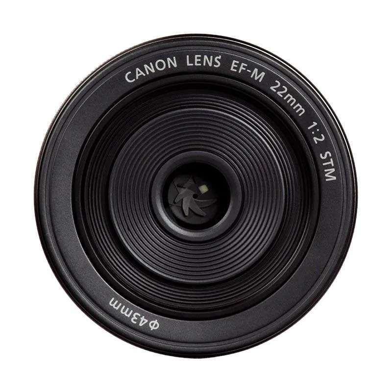 clever tech canon ef m 22mm f 2 stm lensa kamera no box resmi