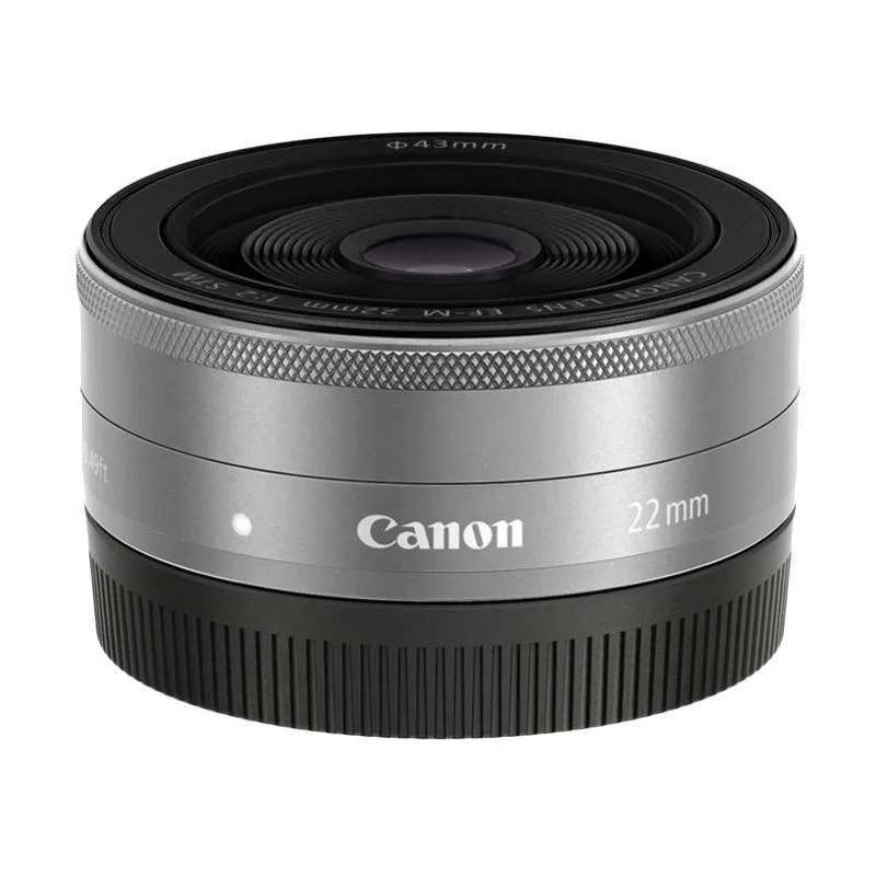 clever tech canon ef m 22mm f 2 stm lensa kamera no box resmi