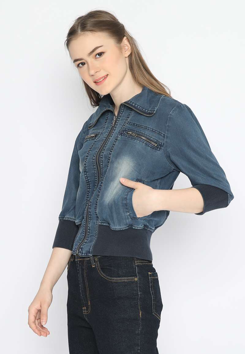 denim bolero jacket