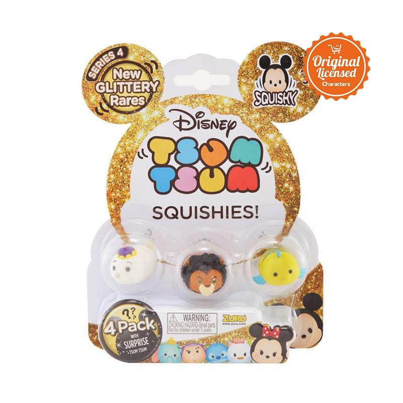 Disney Tsum Tsum Squishies Series Mainan Anak [4 Pack/ CL07981-25-0009]
