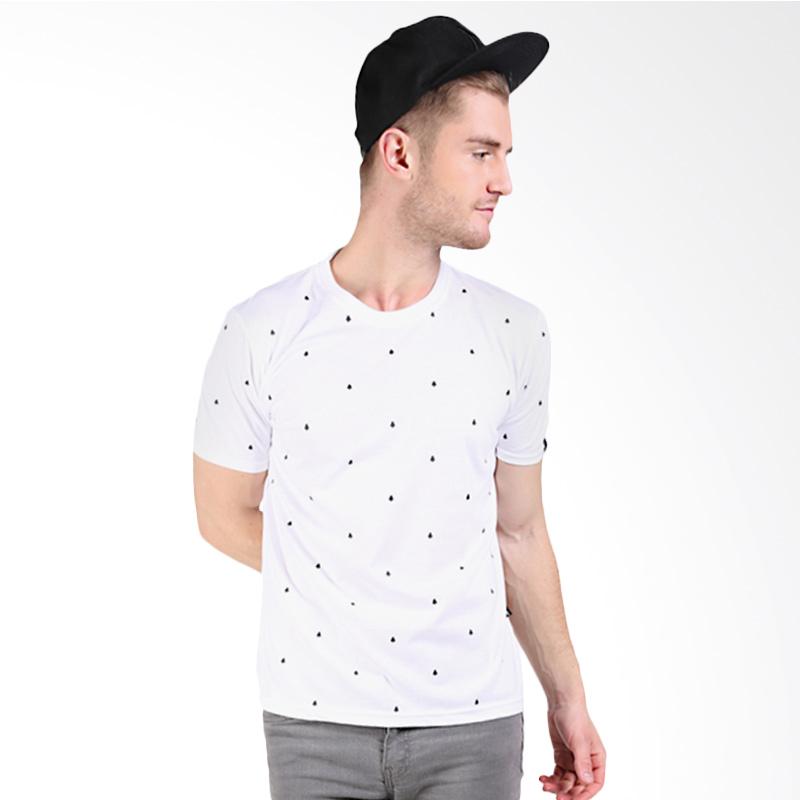 TOKO PAKAIAN WANITA Source · Harga Jual Elfs Shop Rocket Pattern Oneck Cotton T Shirt Atasan Pria Putih Terbaru