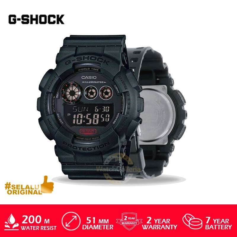 Promo CASIO G SHOCK GD 120MB 1A Military Black Series Jam Tangan