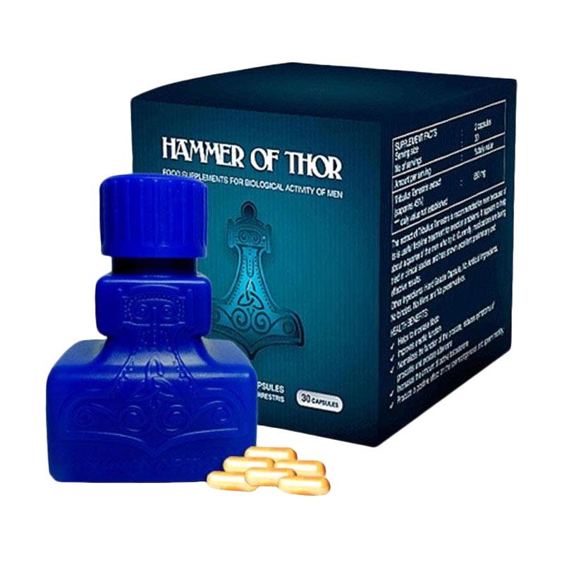 Jual Promo 6 Botol Obat Hammer Of Thor Hot Italy Kapsul Asli Online November 2020 Blibli Com