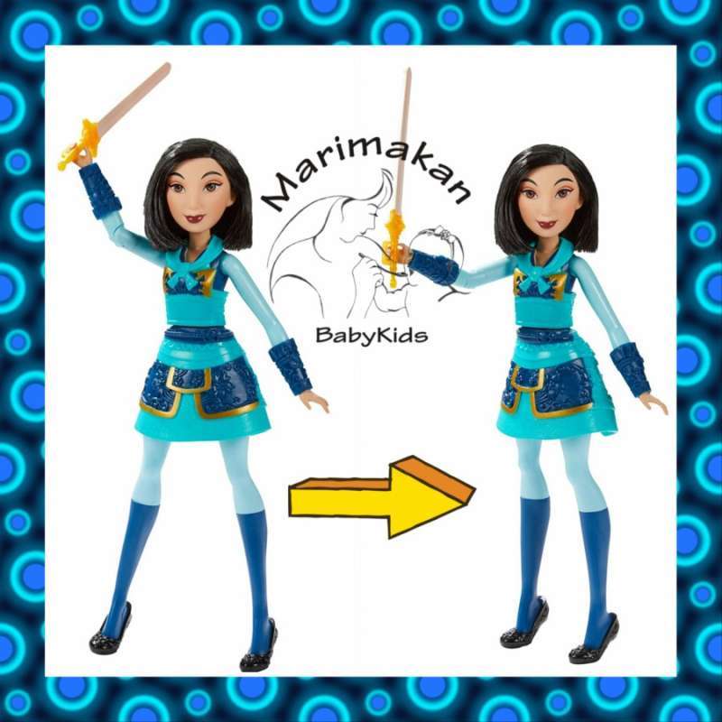 Promo Hasbro Boneka Disney Princess Mulan Warrior Moves Mainan - Main Image