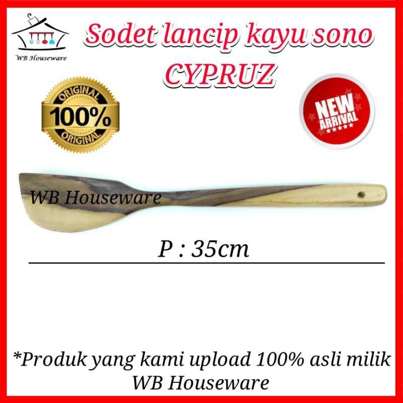 sodet lancip sutil spatula kayu sono CYPRUZ